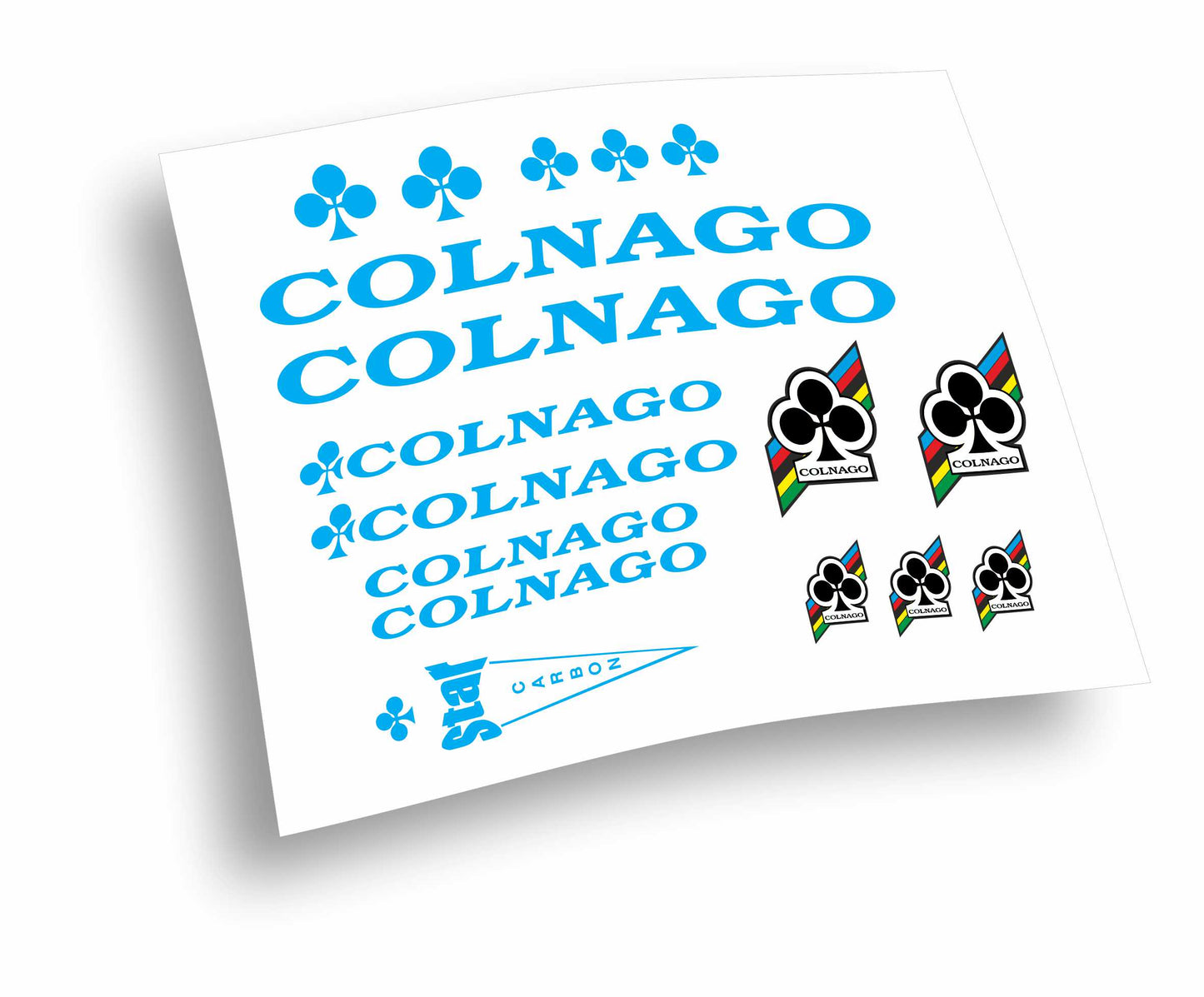 Kit adesivi Colnago colori a scelta anche fluo 16pz bicicletta mtb bdc