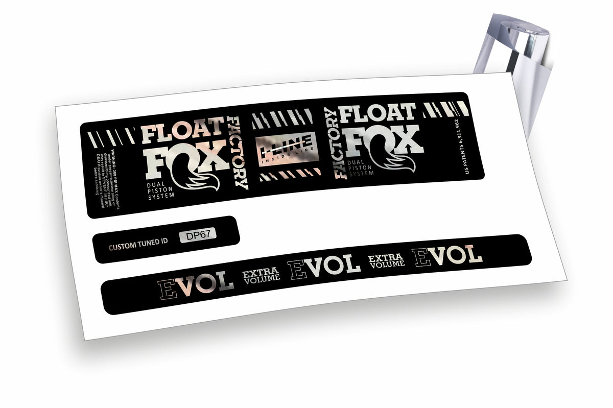 Fox Float DPS Evol Factory 2019/20 adesivi per ammortizzatore posteriore