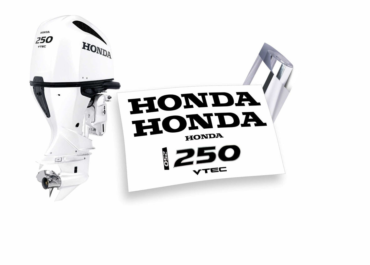 Honda 250 vtec adesivi sticker motoscafo barche motore
