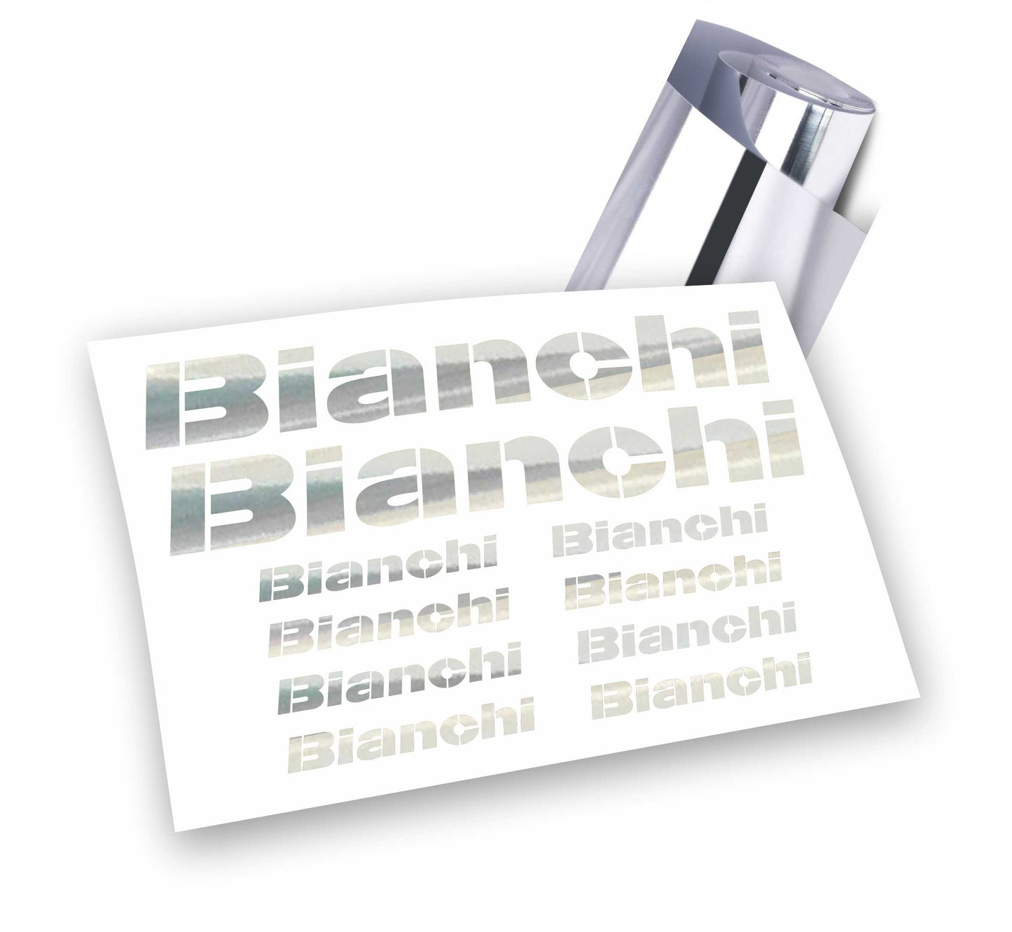 kit adesivi bicicletta bianchi colore personalizzato
