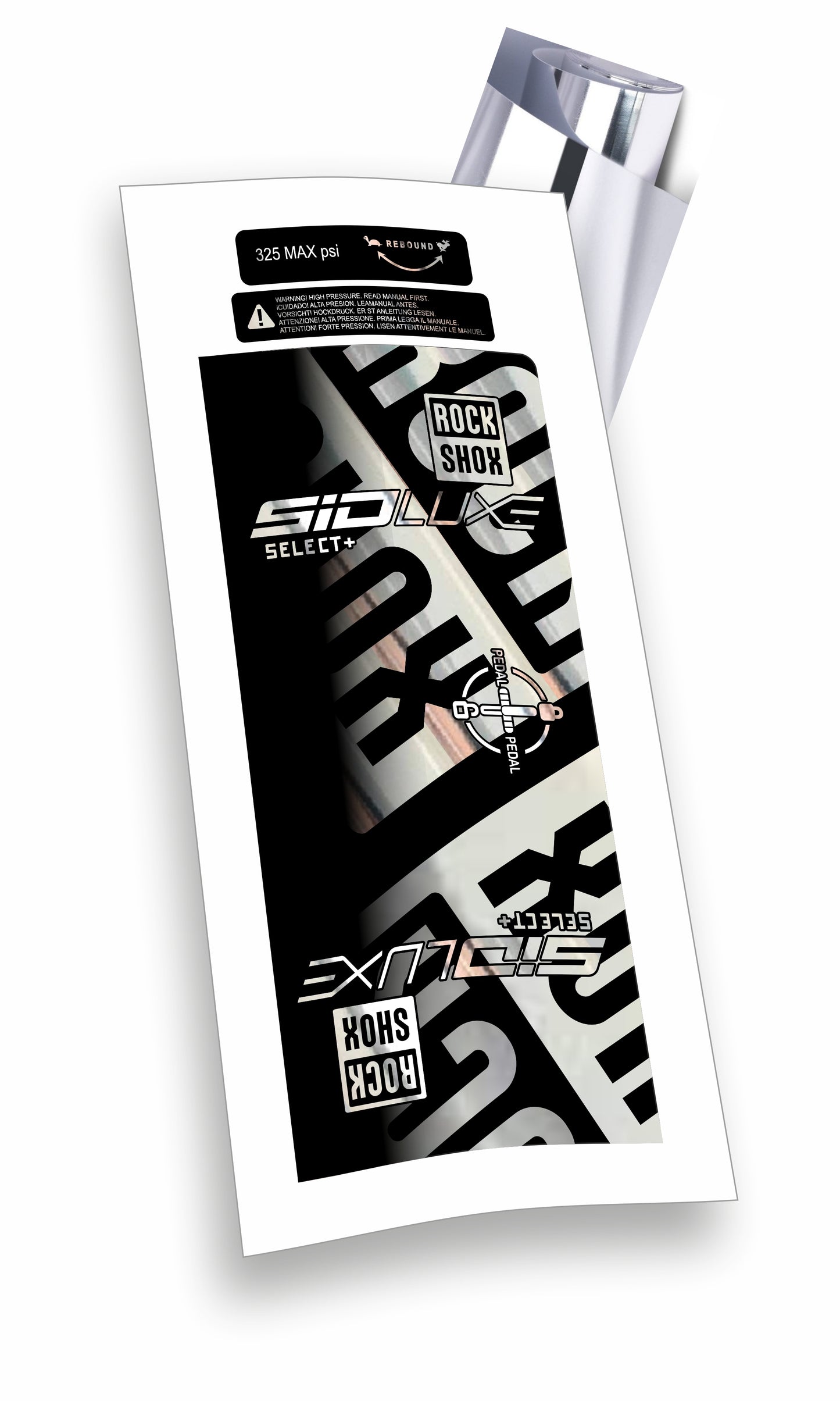 Rock Shox kit Sid Luxe Select+ Blocco Pedivella adesivi bicicletta colore personalizzato
