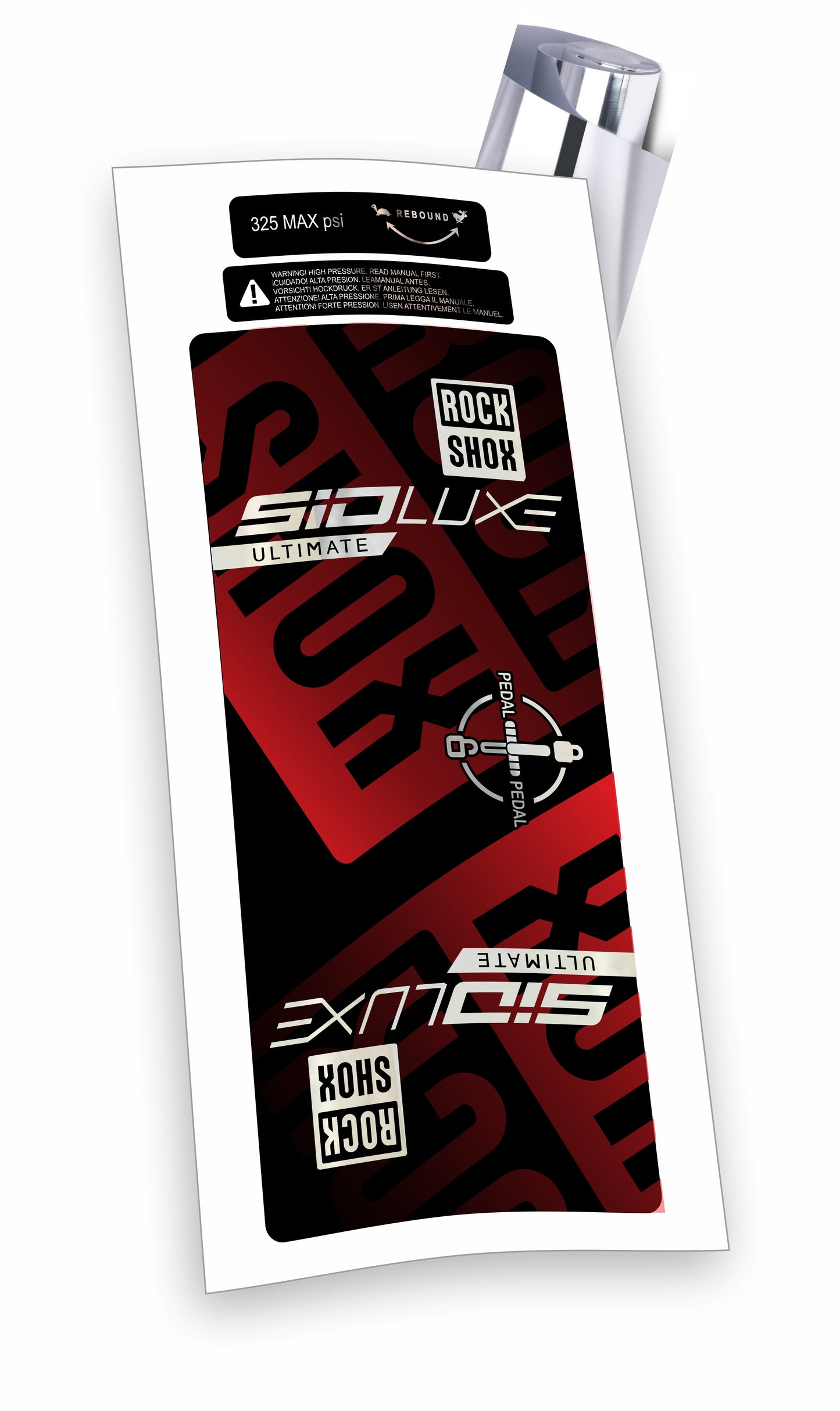Rock Shox kit Sid Luxe Ultimate Blocco Pedivella adesivi bicicletta colore personalizzato