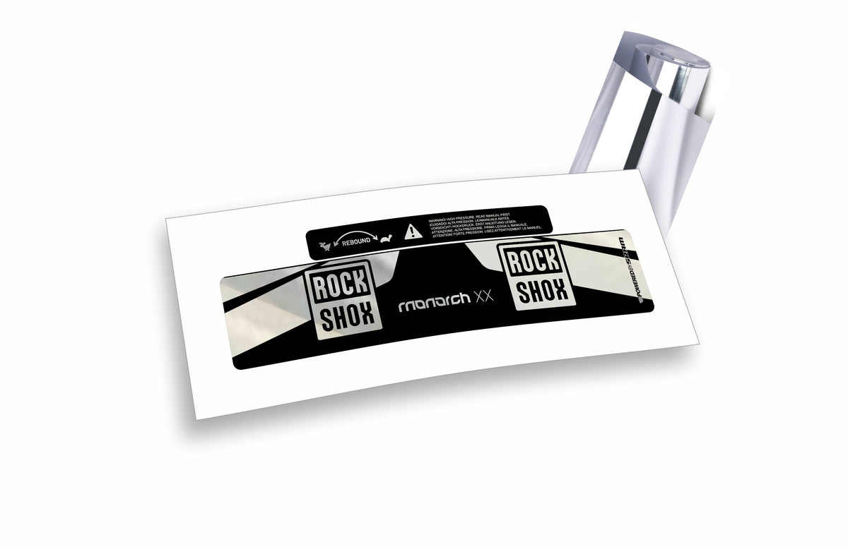 Rock Shox Monarch XX 2017 - adesivi sticker per ammortizzatore posteriore