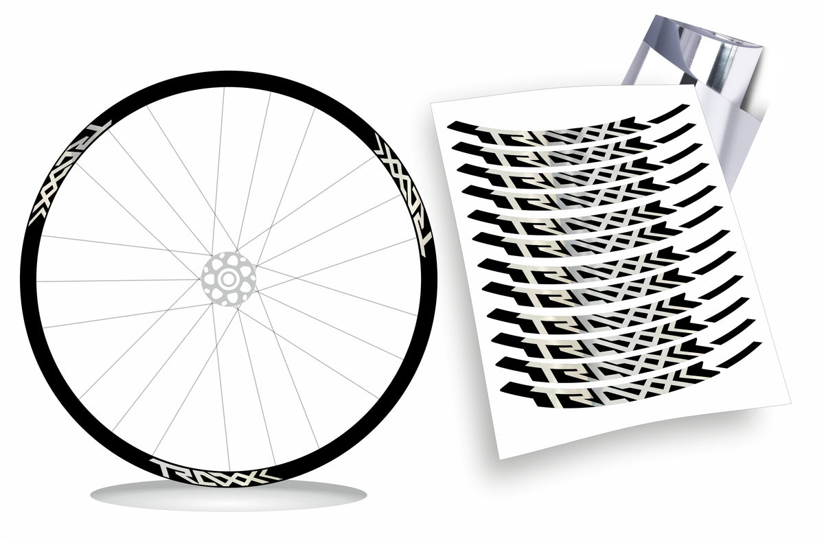 Traxx - Kit adesivi cerchi bicicletta mountain bike