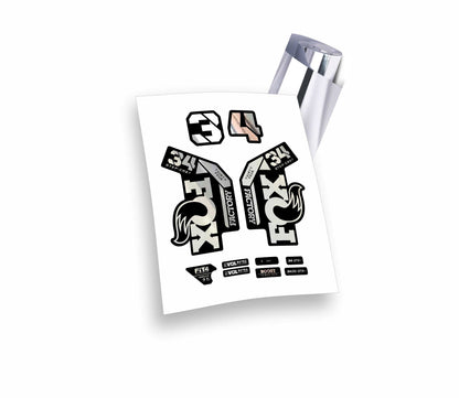 Fox 34 Factory Step Cast 2022 adesivi sticker per forcella mountain bike