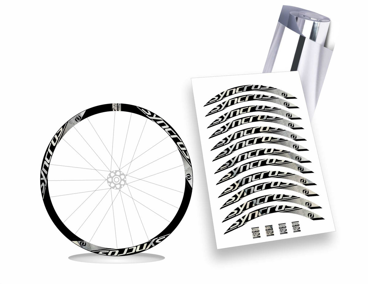 Syncros DT Swiss rr10 carbon clincher 46 Kit adesivi cerchi bici da corsa 28" colore personalizzato