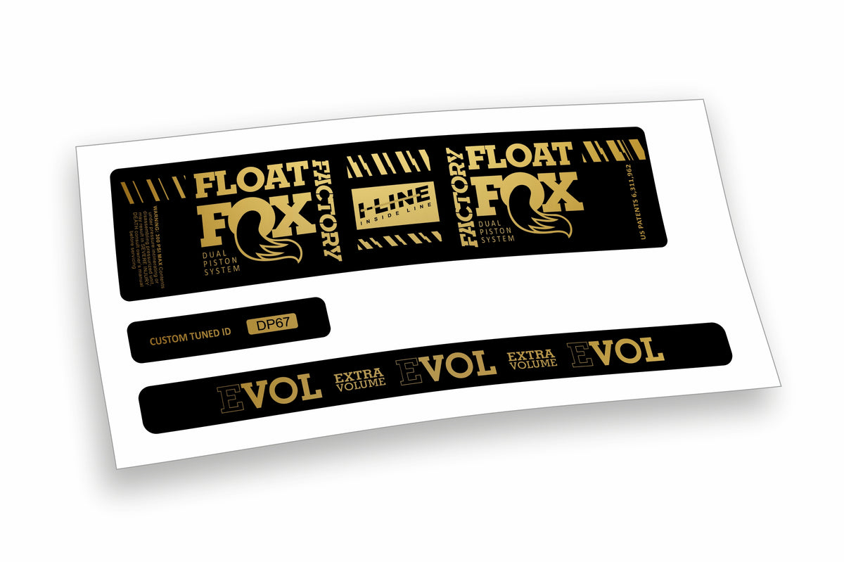 Fox Float DPS Evol Factory 2019/20 adesivi per ammortizzatore posteriore