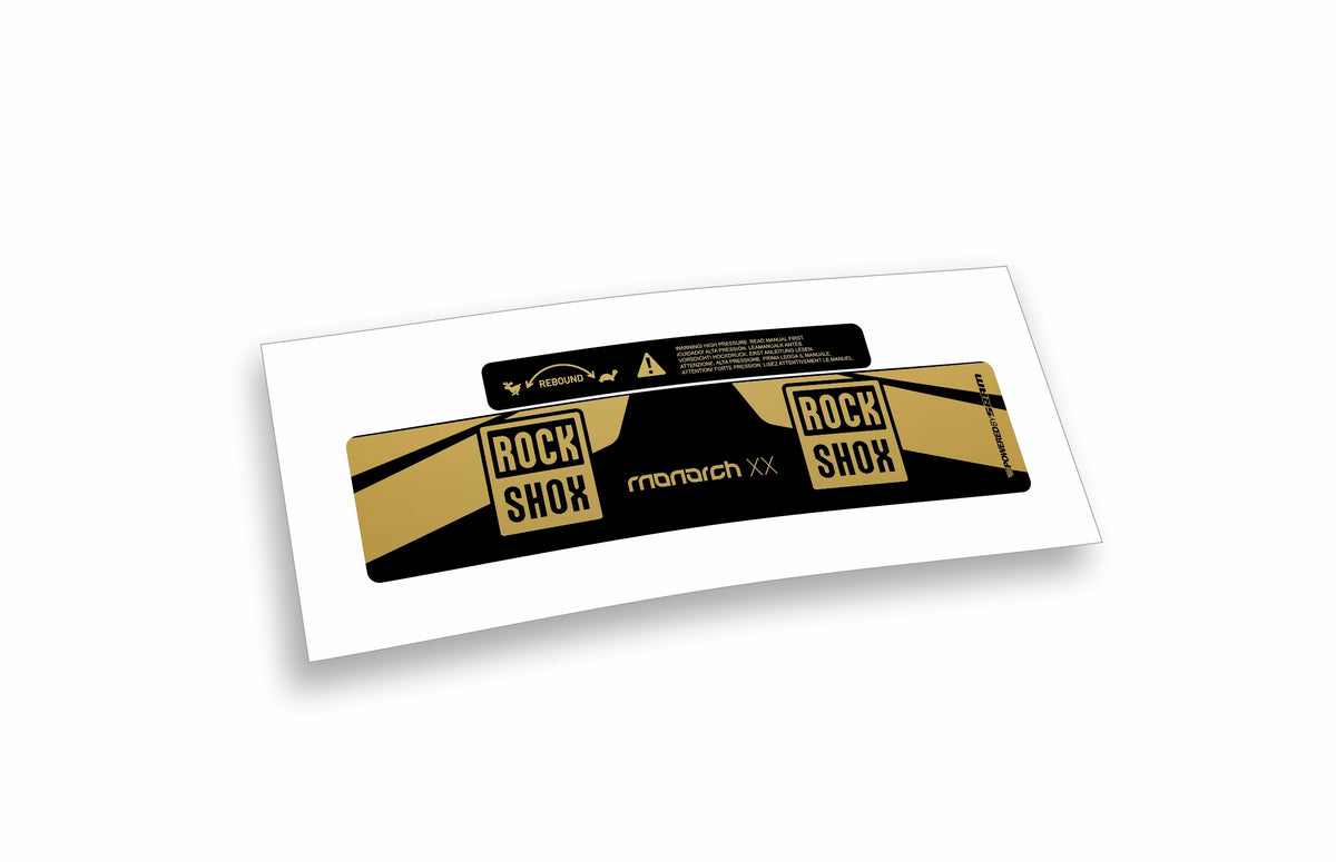 Rock Shox Monarch XX 2017 - adesivi sticker per ammortizzatore posteriore