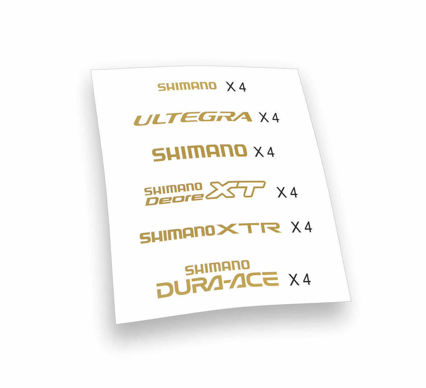 Shimano XT Deore XTR Dura-Ace Ultegra kit adesivi
