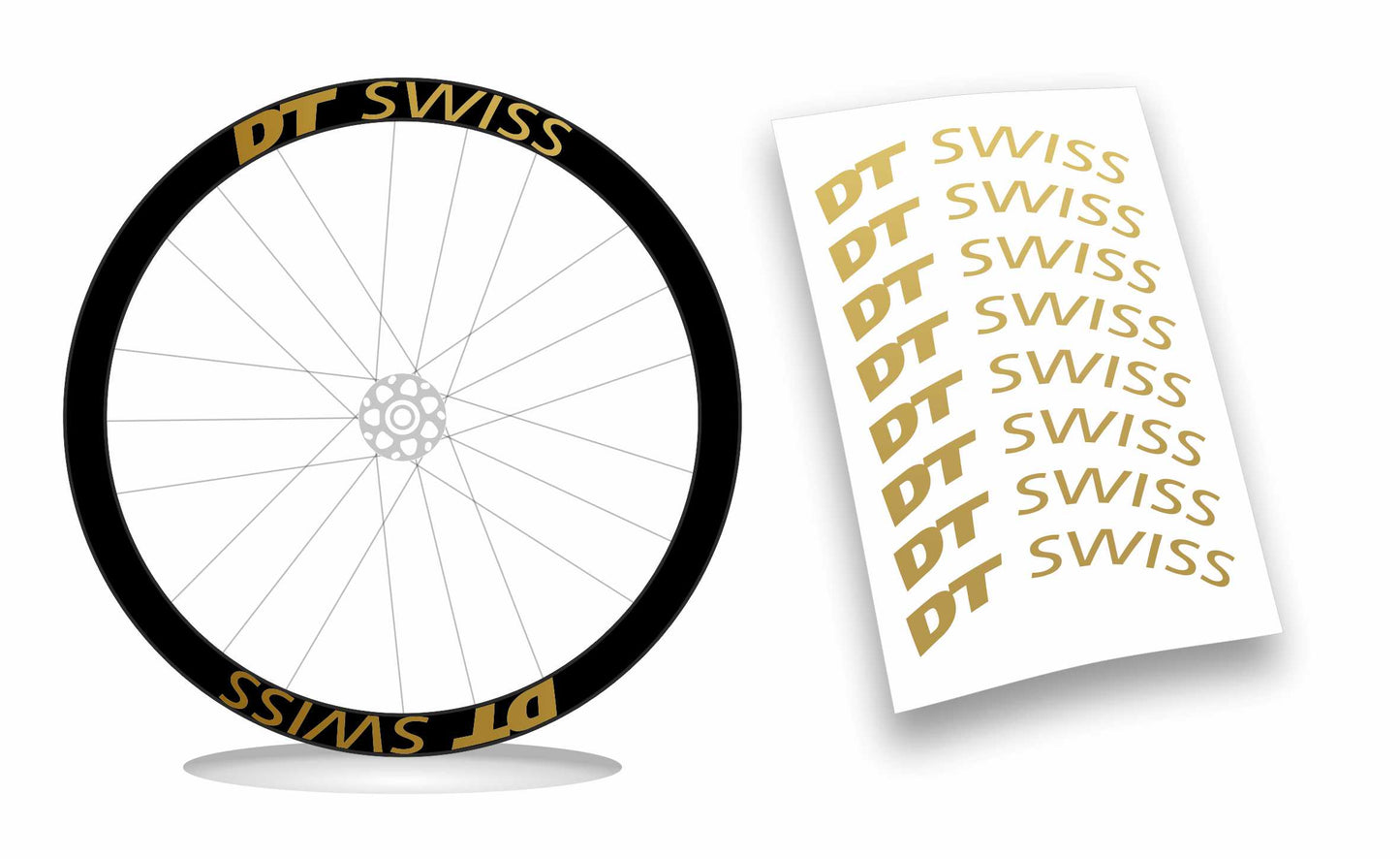 Kit adesivi/stickers cerchi bici bdc Dt swiss profilo 50mm colori a scelta 8 pezzi wheel stickers