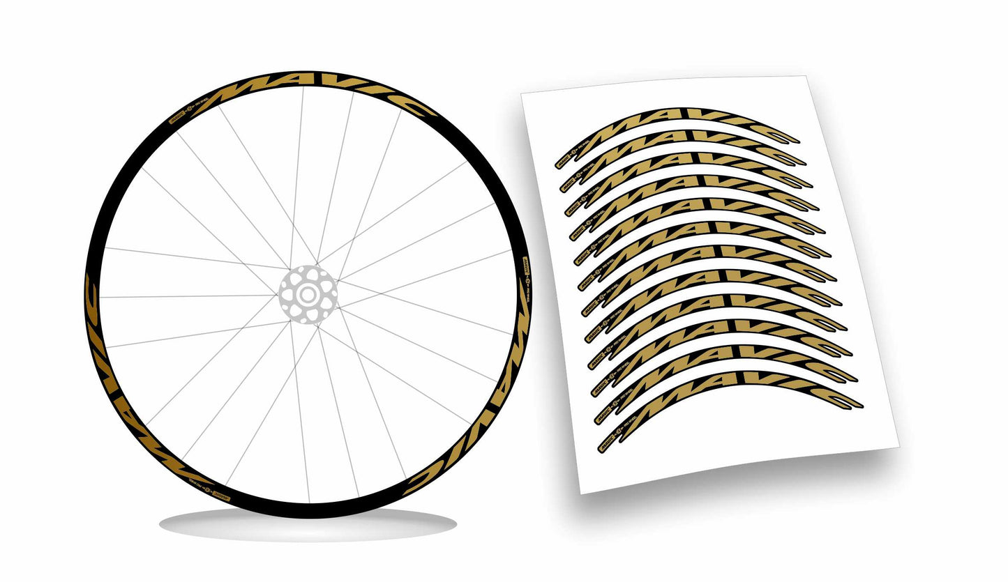 Mavic kit adesivi cerchi bici mtb bdc 12 pezzi colore personalizzato