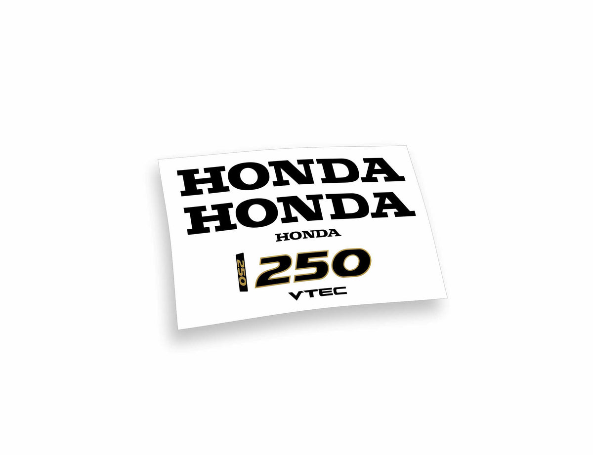 Honda 250 vtec adesivi sticker motoscafo barche motore