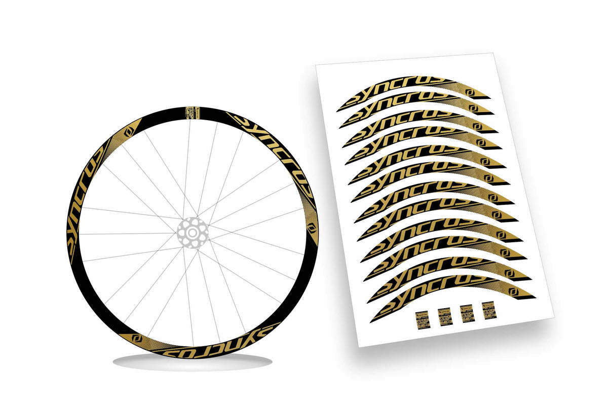 Syncros DT Swiss rr10 carbon clincher 46 Kit adesivi cerchi bici da corsa 28" colore personalizzato