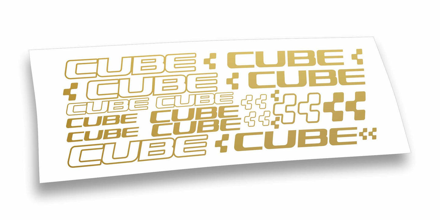 Cube nuovo kit adesivi per mountain bike e bici da corsa completo 24 pezzi