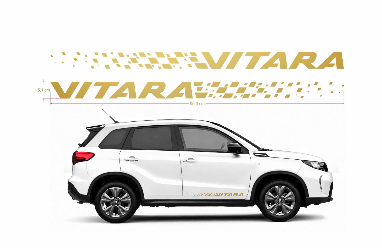 Suzuki Vitara Dissolvenza kit adesivi stickers auto colore personalizzato