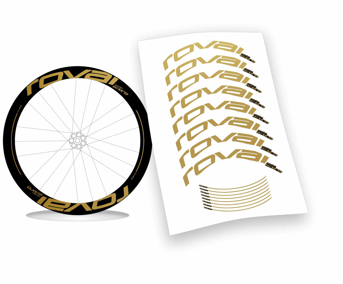 Roval CLX 50 rapide scritte piene kit adesivi per cerchi bicicletta da corsa