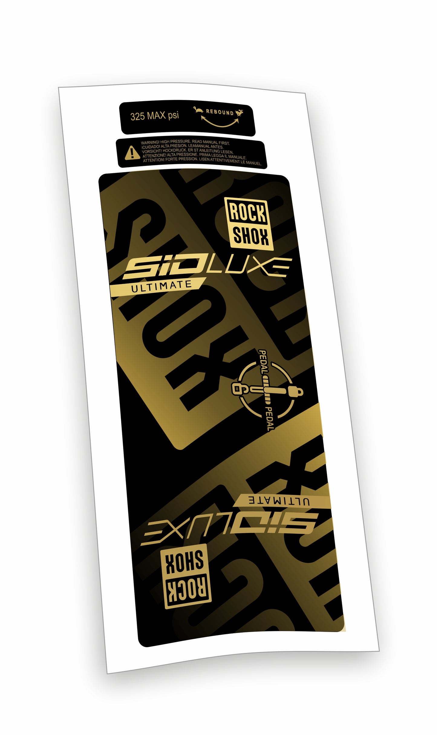 Rock Shox kit Sid Luxe Ultimate Blocco Pedivella adesivi bicicletta colore personalizzato