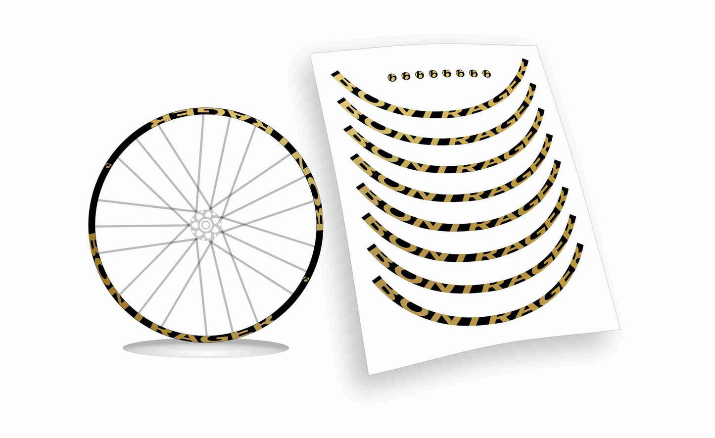 Adesivi cerchi bici mtb/bdc bontrager