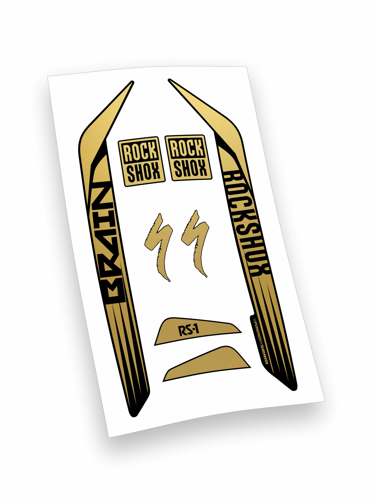 Rock Shox RS1 Brain 2016 kit adesivi forcella personalizzati con fondo