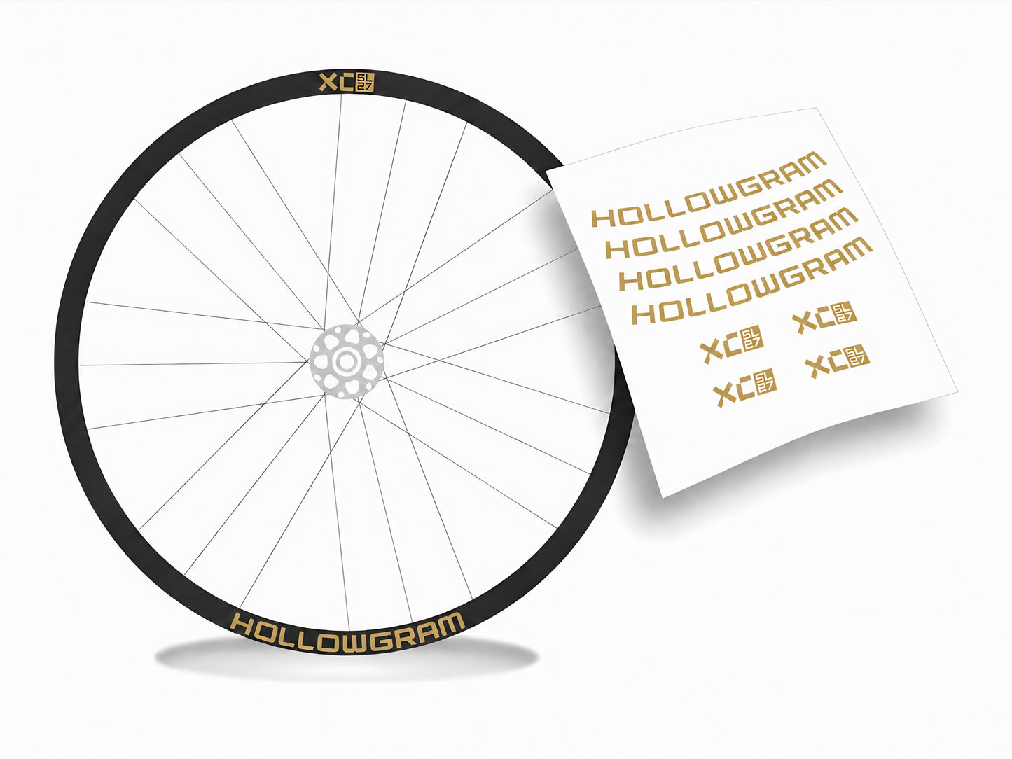 Hollowgram XC SL27 adesivi cerchi bicicletta mtb