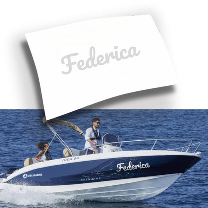 Adesivo Nome Barca Personalizzato (1 pezzo)