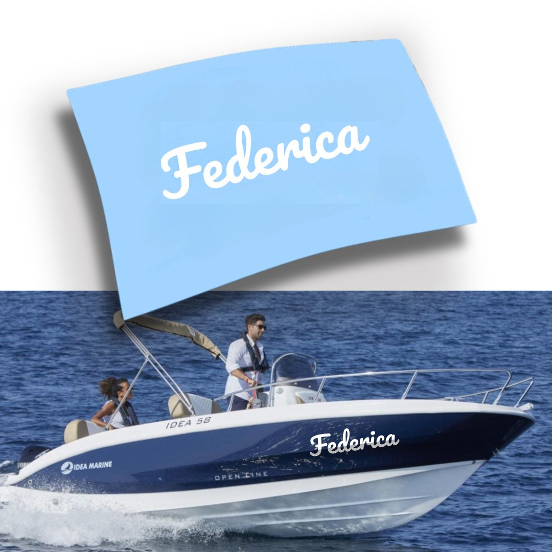 Adesivo Nome Barca Personalizzato (1 pezzo)