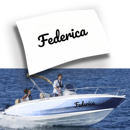 Adesivo Nome Barca Personalizzato (1 pezzo)