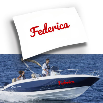 Adesivo Nome Barca Personalizzato (1 pezzo)