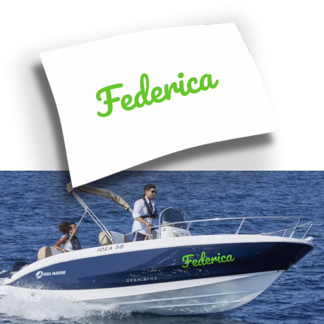 Adesivo Nome Barca Personalizzato (1 pezzo)