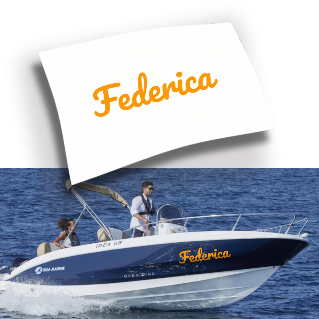Adesivo Nome Barca Personalizzato (1 pezzo)