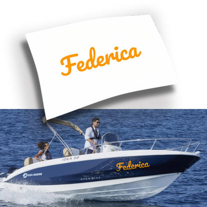 Adesivo Nome Barca Personalizzato (1 pezzo)