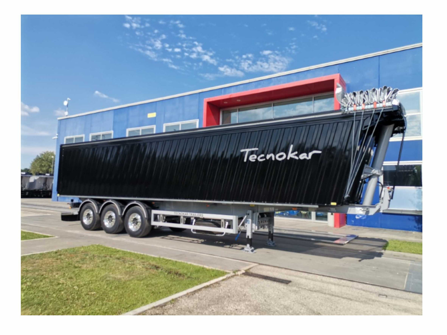 Tecnokar Trailers adesivi ribaltabile cassone semirimorchio 200cm x 28cm