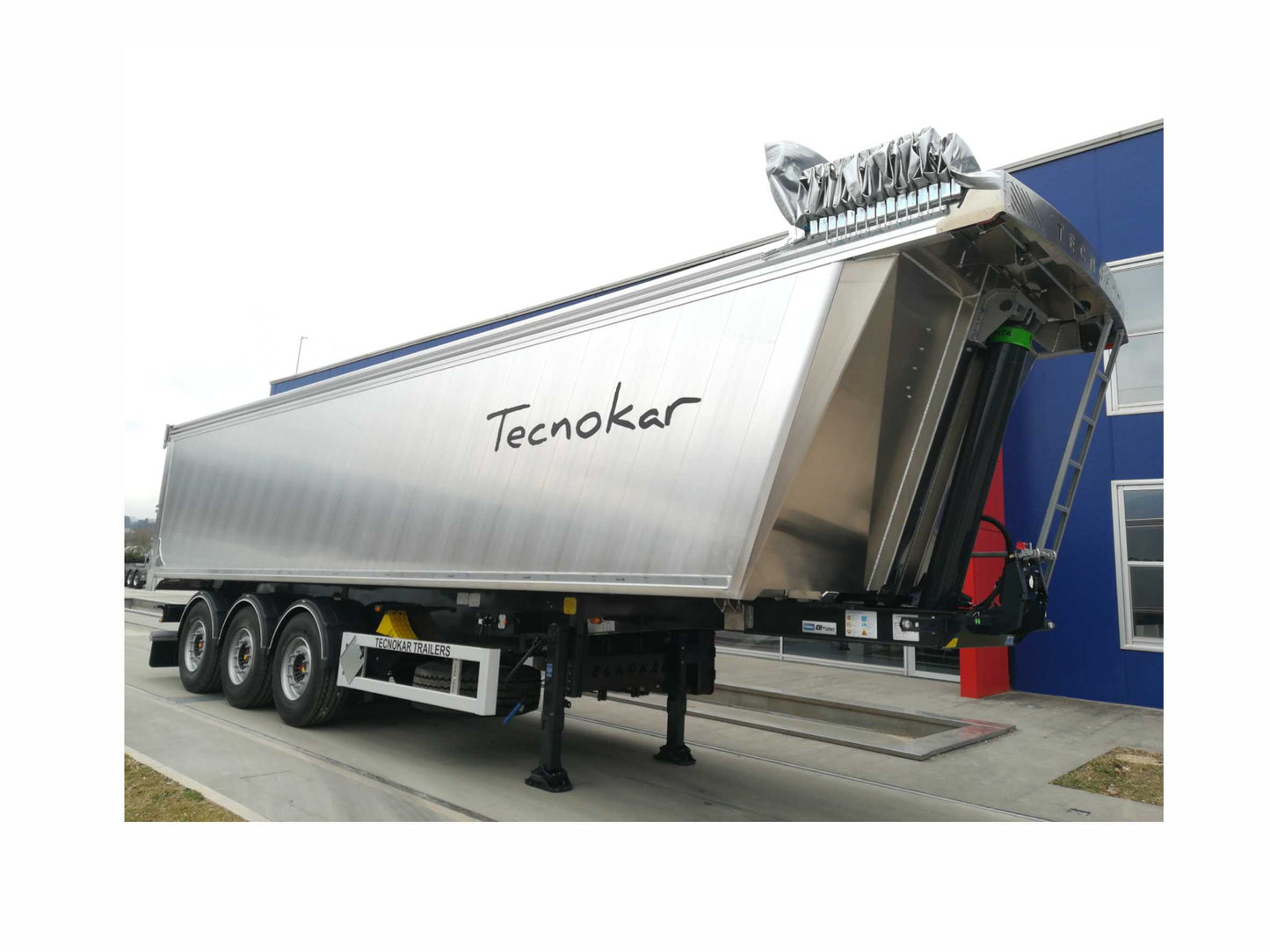 Tecnokar Trailers adesivi ribaltabile cassone semirimorchio 200cm x 28cm