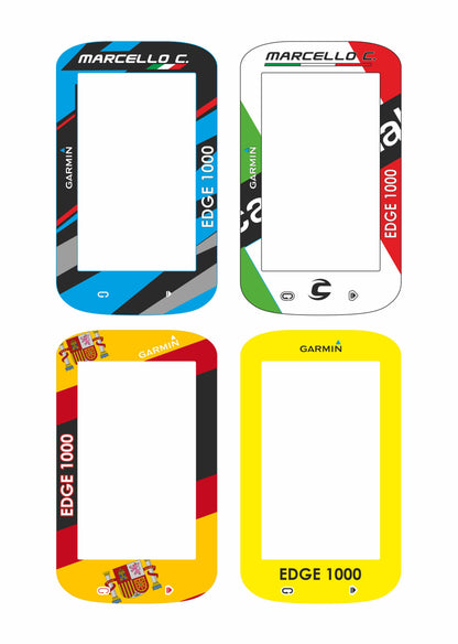 Adesivo cover schermo garmin edge 1000 personalizzato