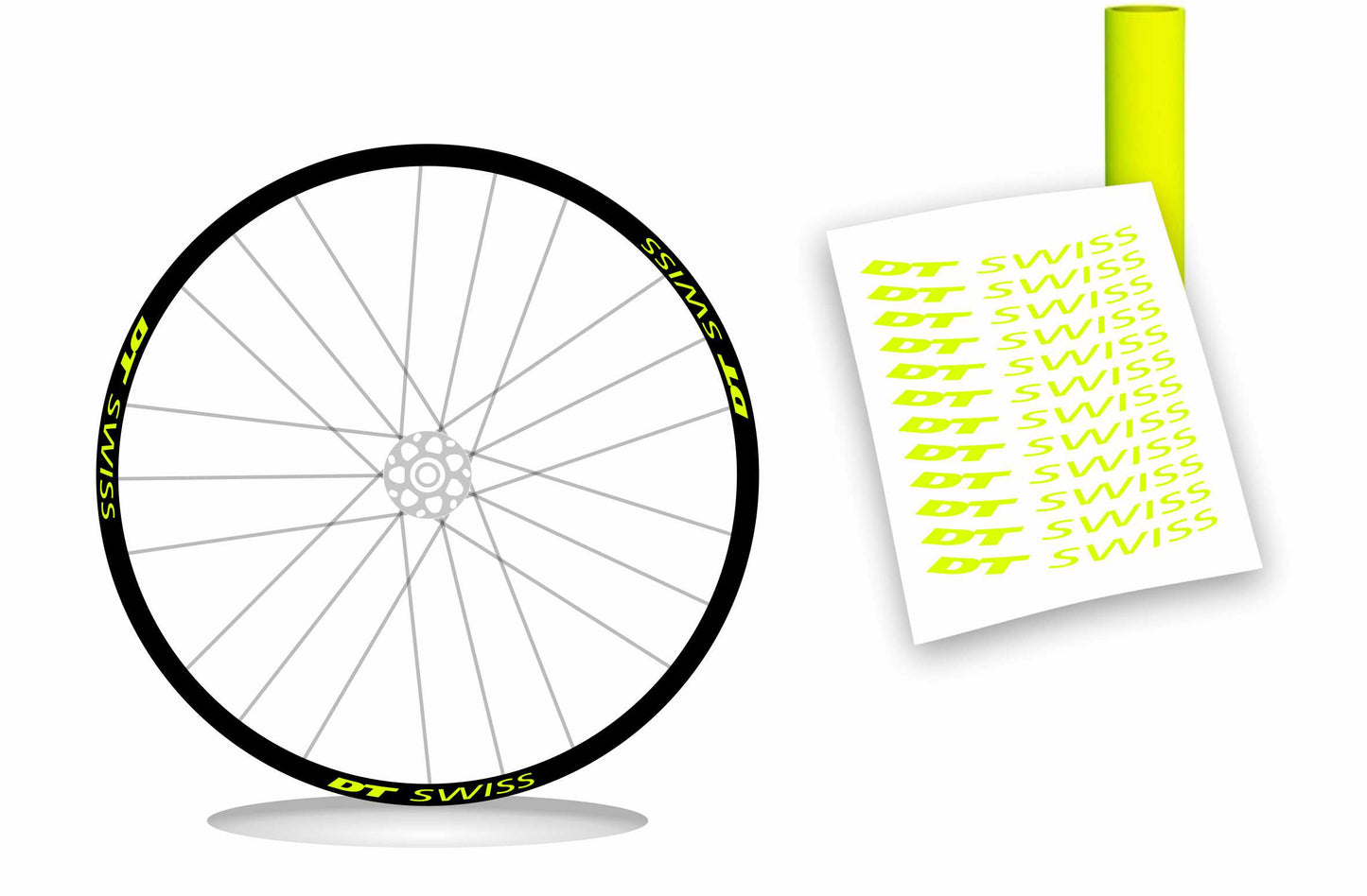 adesivi cerchi DT SWISS 17 x 1,5  wheel stickers 12 pz