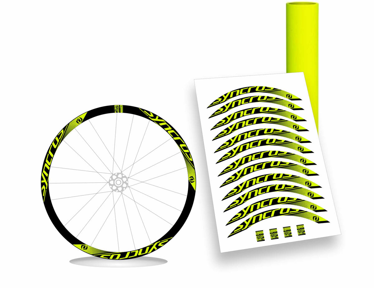 Syncros DT Swiss rr10 carbon clincher 46 Kit adesivi cerchi bici da corsa 28" colore personalizzato