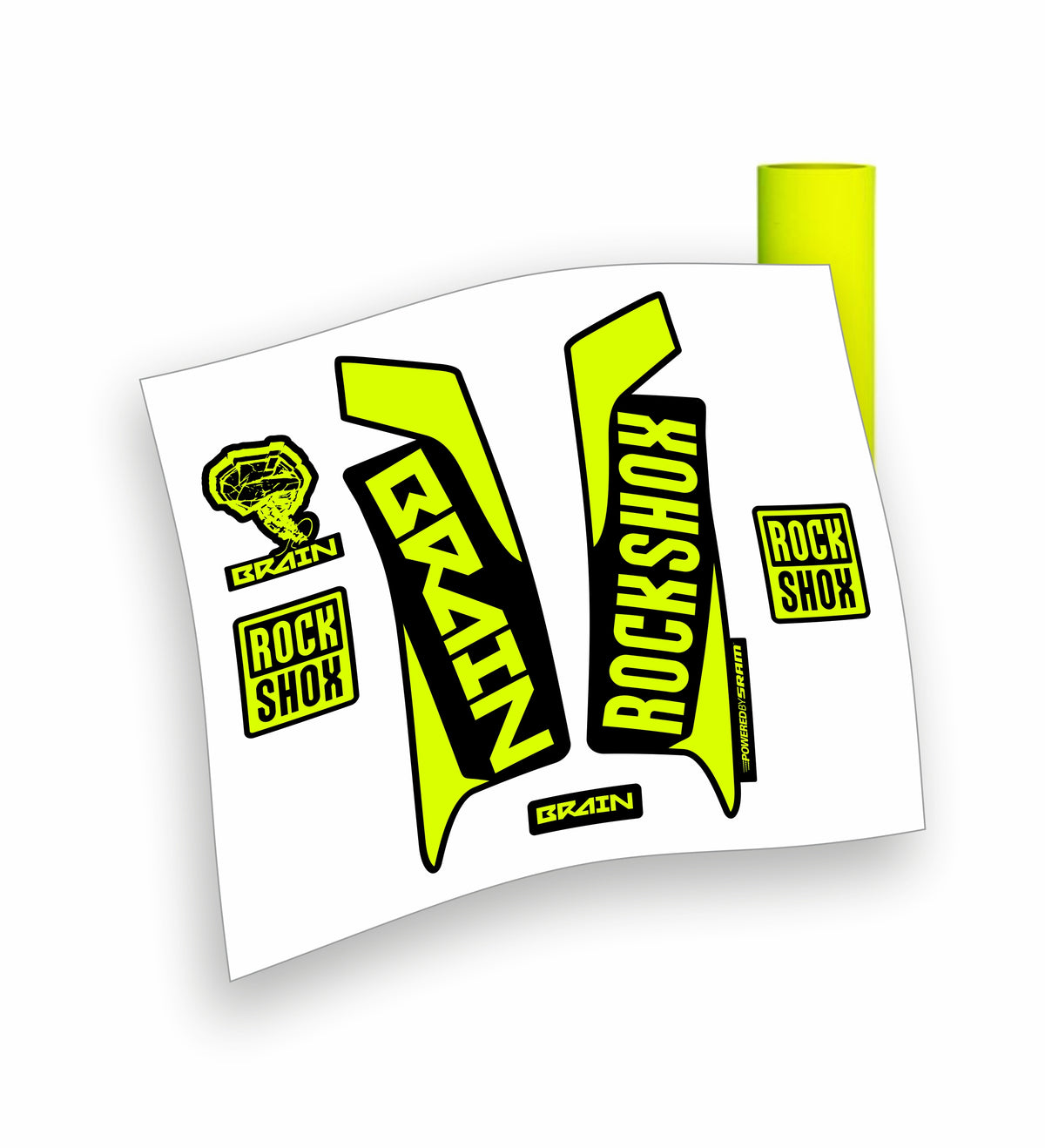 Kit ADESIVI forcella bici mtb rock shox brain mountain bike stickers fork bike custom reba sid