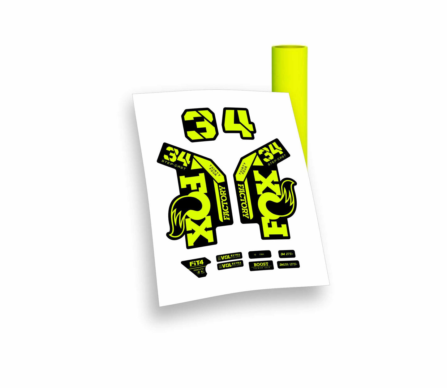 Fox 34 Factory Step Cast 2022 adesivi sticker per forcella mountain bike