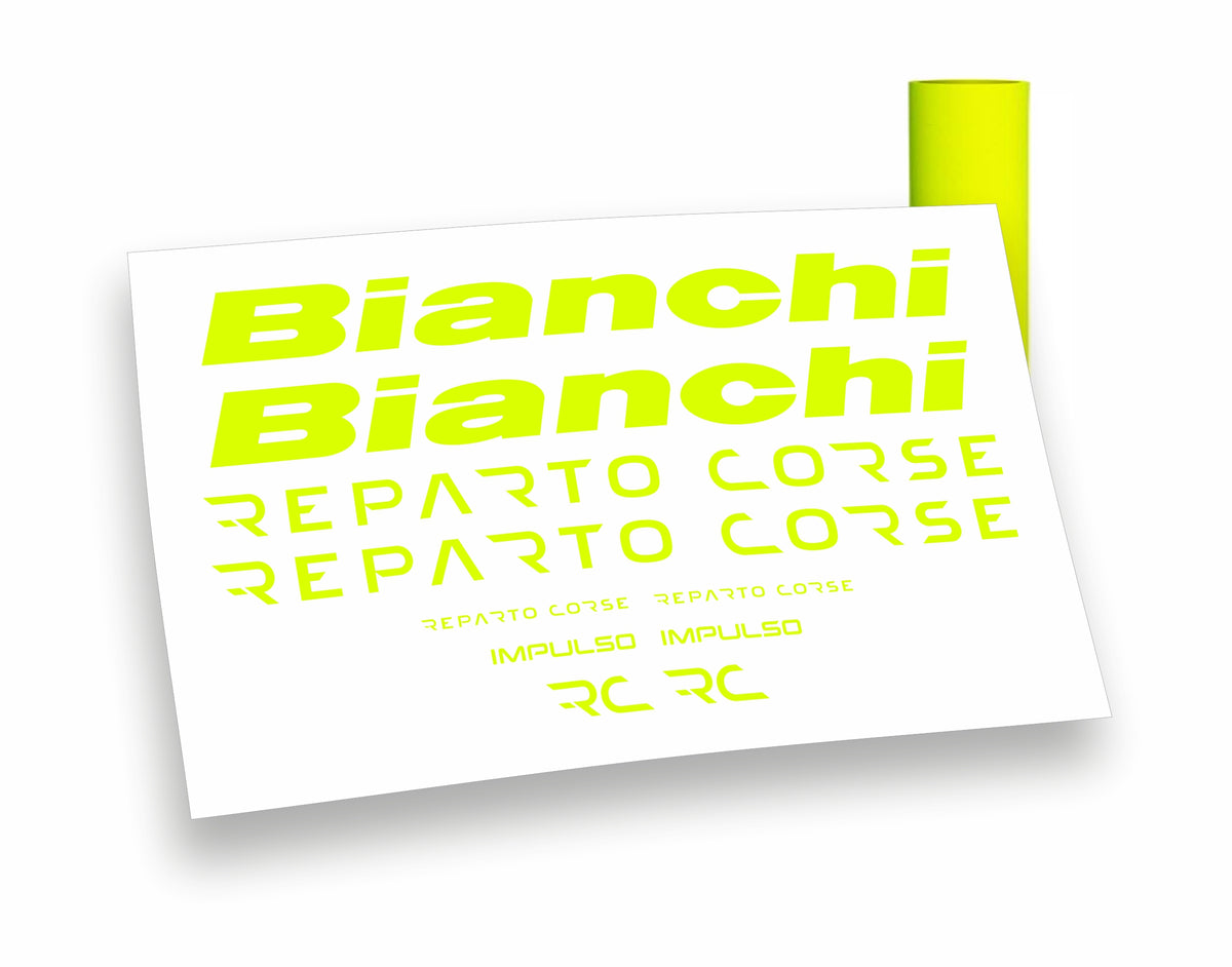 kit adesivi bicicletta bianchi impulso