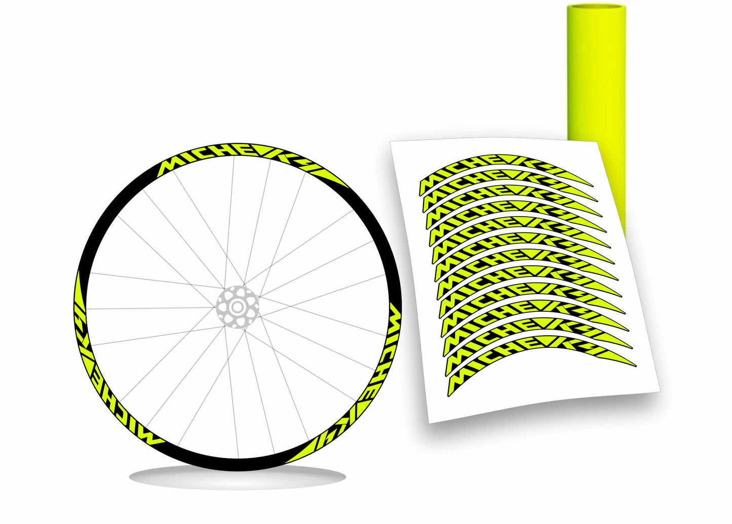 Miche k4 adesivi per ruote cerchi bicicletta