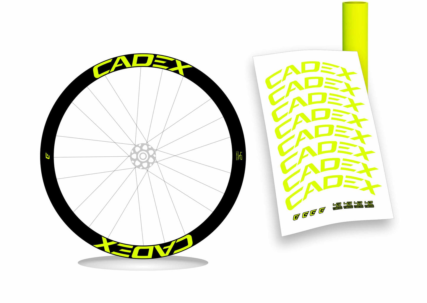 Cadex 42 kit adesivi per cerchi bicicletta da corsa