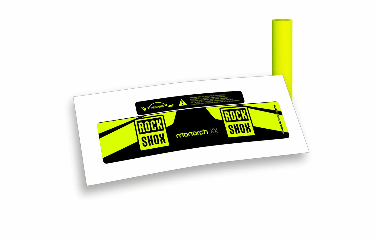 Rock Shox Monarch XX 2017 - adesivi sticker per ammortizzatore posteriore