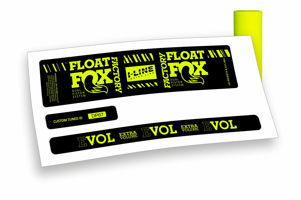 Fox Float DPS Evol Factory 2019/20 adesivi per ammortizzatore posteriore