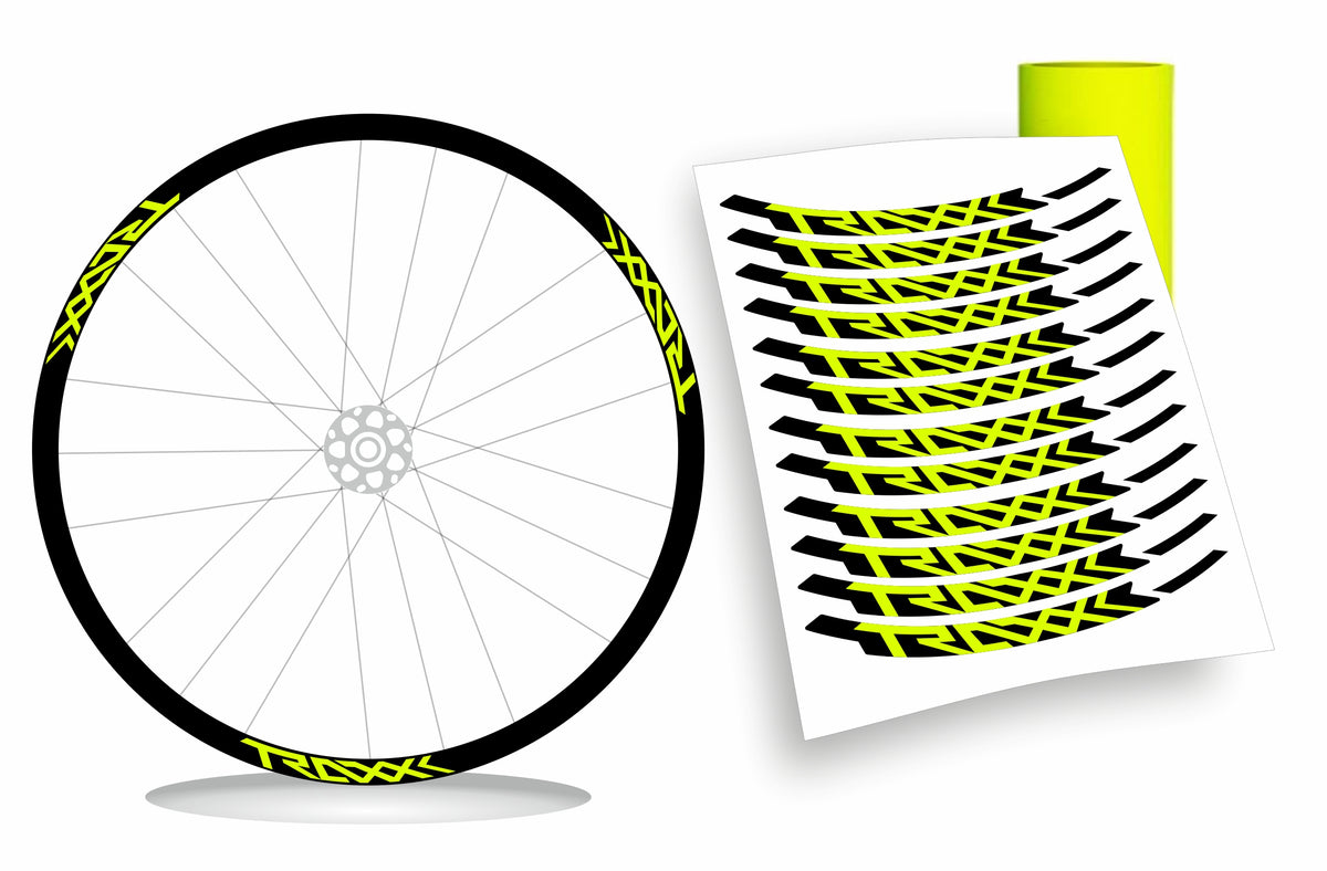 Traxx - Kit adesivi cerchi bicicletta mountain bike