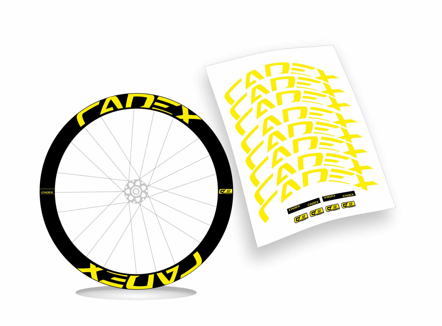 Cadex C50 Ultra disc adesivi per cerchio bicicletta personalizzati