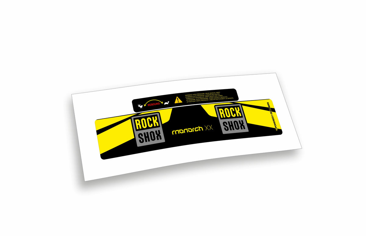 Rock Shox Monarch XX 2017 - adesivi sticker per ammortizzatore posteriore