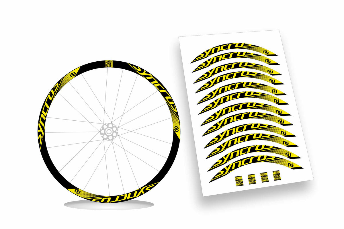 Syncros DT Swiss rr10 carbon clincher 46 Kit adesivi cerchi bici da corsa 28" colore personalizzato