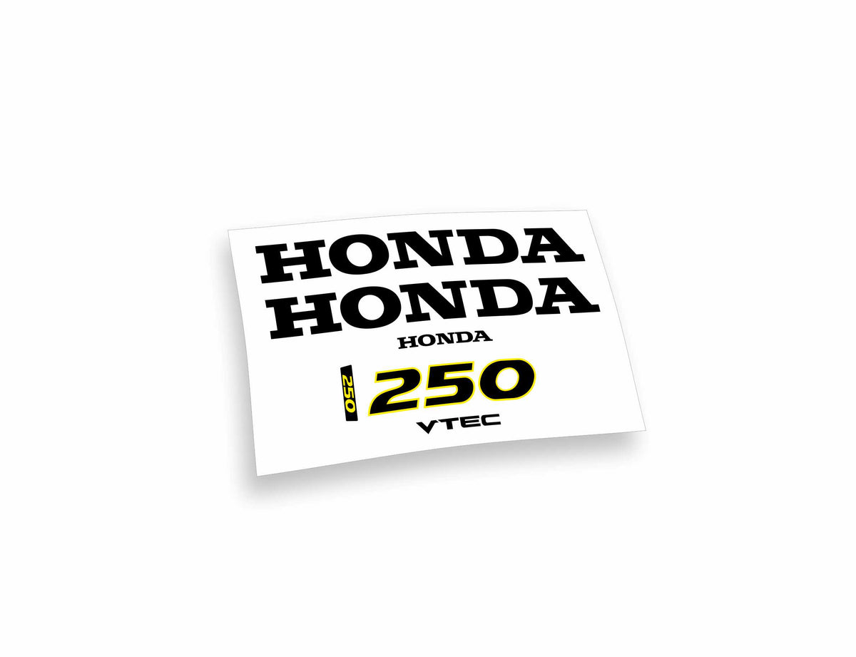 Honda 250 vtec adesivi sticker motoscafo barche motore