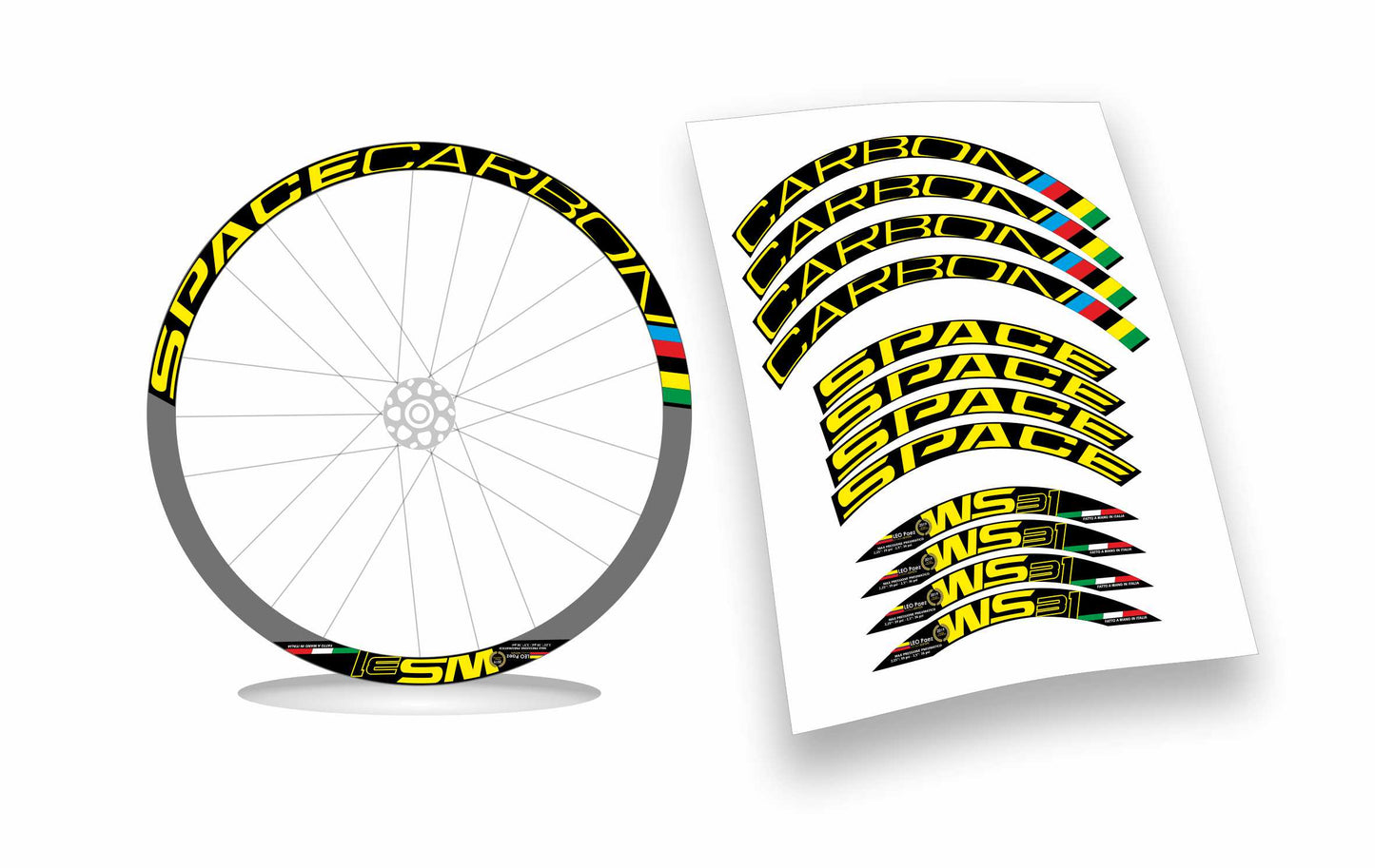 Space Carbon 31 kit adesivi personalizzati