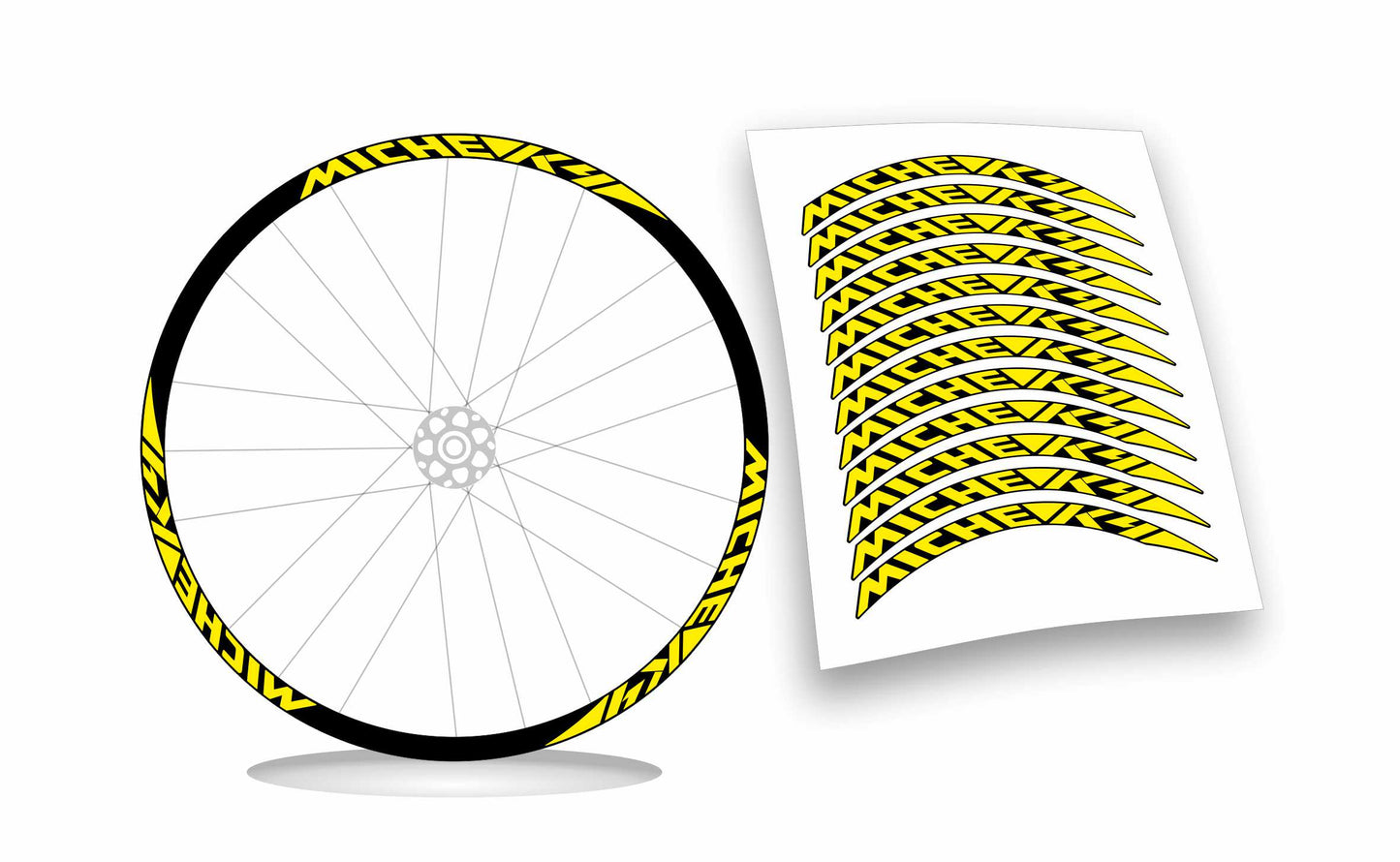 Miche k4 adesivi per ruote cerchi bicicletta
